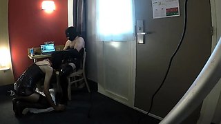 Docile Submissive Games with a TV CD