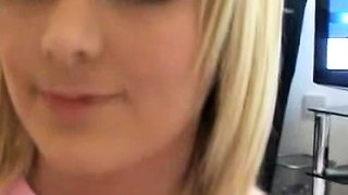 Amateur blonde teen POV sextape with hot anal fucking