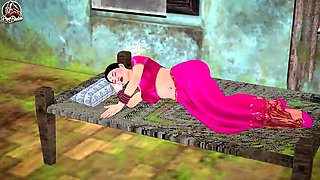 Indian Desi Sasur's Mate Pounded Buxom Phat Udders Bhabhi Rock-hard