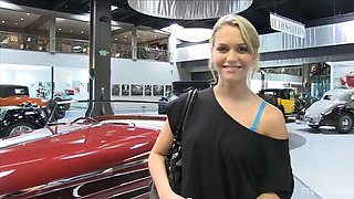 Jessica's Exotic Car Ride with Big Tits