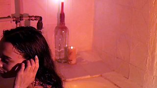 SMALL TIT BRUNETTE TATTOOED TEEN GIRLFRIEND CAUGHT IN SHOWER