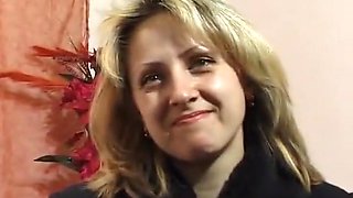 Busty Blonde Showing Her Body