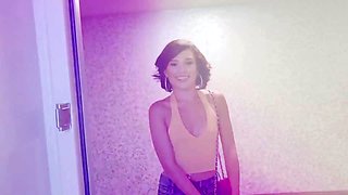 Step siblings - horny stepsisters Melissa Moore and Riley Reid share on hard boner