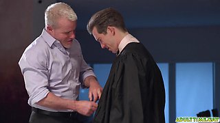 Student having bareback sex with his teacher