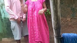 Stepbrother Fucks Komal Hard Outdoor in Rough Indian Sex Scene