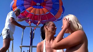 Big Booty Lesbians Fuck On A Boat With Thongs
