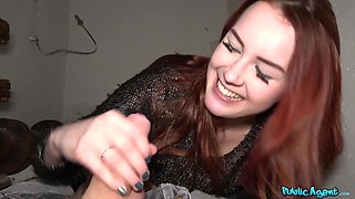 Red-Haired Siren's Intense Public Ride Turns Wild