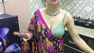 New year 2024 xxx best porn video with Dirty Talk in hindi roleplay saarabhabhi6 hot and sexy get horny in kitchen