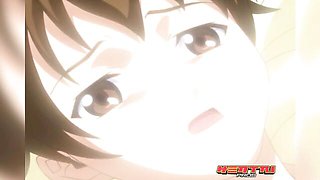 Cock riding porn with enticing beauty from Hentai Pros