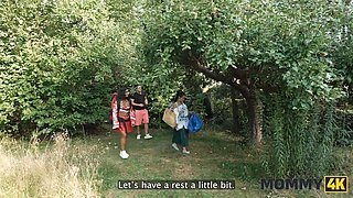 Lola Danger & Valentina Sierra get naughty with young stud on the forest green