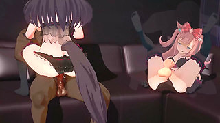 Uma Musume - Mejiro Dober & Agnes Digital Group Sex - 3D Hentai Animations