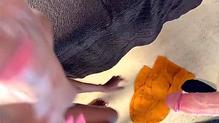 Interracial Standing Anal with Ass to Mouth and Facial - Missblackreey Skinny Ebony Teen