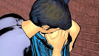 Sexy widow Neha Bhabhi enjoys steamy bathroom session