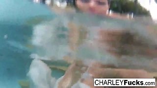 Charley Chase shows of her amazing tits