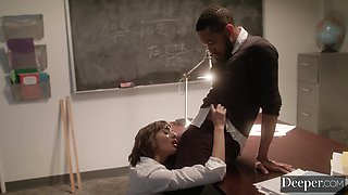 Janice Griffith is a sex addict when she can't stop riding Mickey's cock