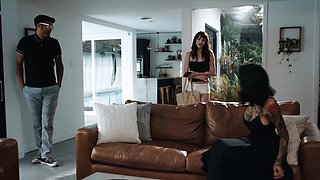 Lustful Lana Smalls and River Lynn indulge in a wild foursome with Mickey Mod and Ravyn Alexa