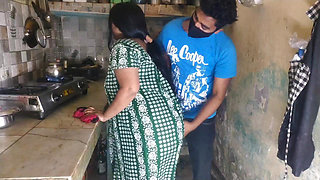 Desi Bhabhi Big Boobs Cleavage Tease in Kitchen Hot Indian Village Girls Exposed