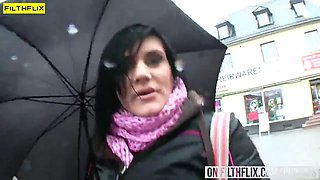 Slutty Brunette Happy Clit Rub