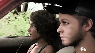 Small Tits Hottie Rough Car Sex 3D Cartoon Gaming Animation