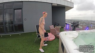 Adele Masturbates in Jacuzzi with Dildo