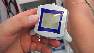 Small-titted Es To Bearded Doctor For Freaky Gyno Exam