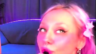 Sexy amateur blonde blowjob amp cumshot HD