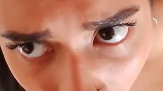 Eating His Cum From the Mirror