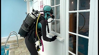Scuba Agent Lucy Returns Underwater Diver Searches for Secret Device