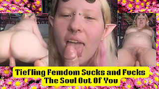 Tiefling Femdom Sucks and Fucks the Soul Out of You