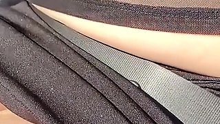 Flashing Public in Micro Skirt Tatoo Slave and Big Boobs