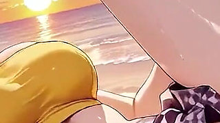 You’ll Never Guess How Deep This Redhead Hentai Babe Takes It at Sunset