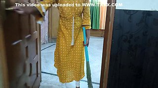 Hot Maid Wear Suit In Front Of Her Malik And Sucks Dick And Hard Ass Fuck In Hindi Audio
