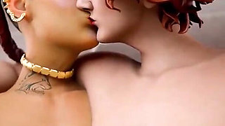Apex Legends Lesbians Having Fun Rubbing Tight Bald Pussy