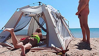 On the Beach, a Stranger Cummed on My Face