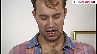 Hot babes get fucked in turns then get massive facial cumshot