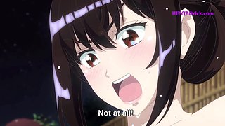 Bathroom Fun with My Girlfriend’s Hairy Stepsister(Anime Hentai)