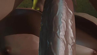 Tent Sex with Sexy Chinese Babe - Conan Squeezes Her Big Boobs & Destroys Her Juicy Big Ass