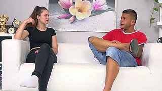 Hot amateur teen blowjob and facial HD video