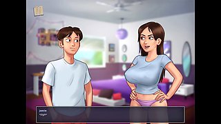 Steamy visual novel featuring a hot brunette with big tits game walkthrough