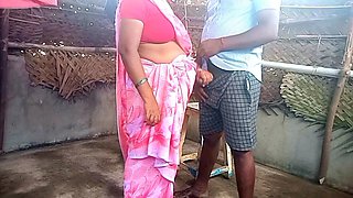 Indian Saree aunty very hot fuck in young boy