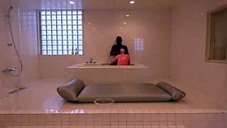 Marion and Susanna nylon lesbians in action
