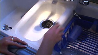 Anal on a kitchen counter with teen ft. Eliza: Blowjob, Cowgirl  Missonary Porn