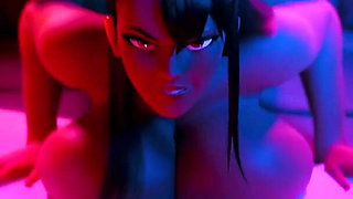 Big Fat Fucking Ass and Breasts Ebony Slut Gets Fucked From Behind