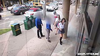 Black teen Daya Knight punished for stealing by Pervz: Blowjob, Doggy  Hardcore Porn