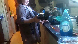 Anal While Cooking Dinner