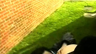Brunette Flashing And Sucking Cock Outdoors In Public