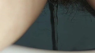 Woman Pissing in the Toilet, Golden Shower, Hairy Pussy Pee