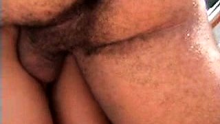 Surprise outdoors threesome with brunette fox