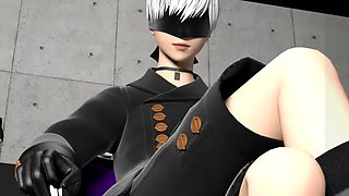 Nier Automata - 2b and 9s: Big Ass, Blowjob  Cumshot Porn