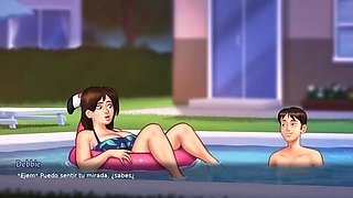 Hot Gold Scene: Summertime Saga with Horny MILF Debbie in 3D Hentai